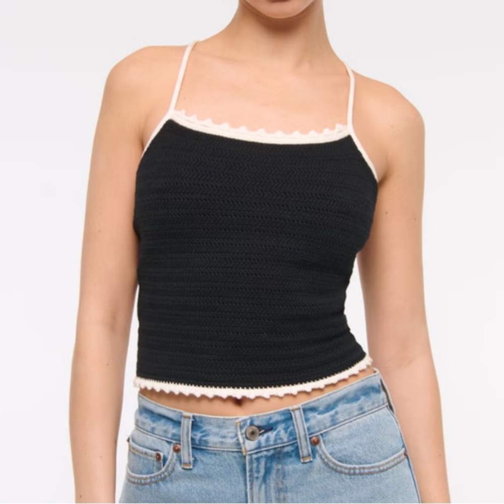 Crochet-Style Tie-Back Tank
